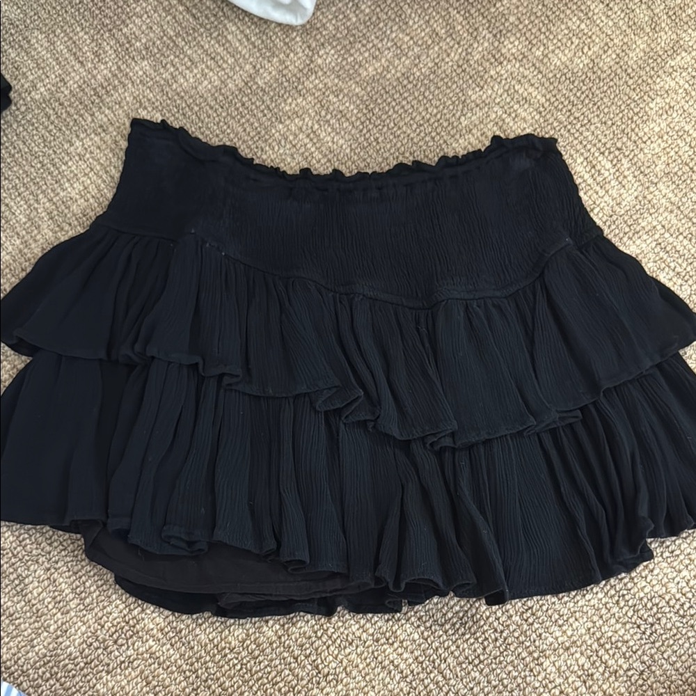 Rocks and Rags Black Ruffled Skirt